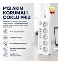 P13 Akıllı Priz Uzaktan Kontrol, Enerji Takibi ile Akıllı Güç Yönetimi