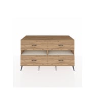 Kronos Konsol 2 Raflı 4 Çekmeceli  176x59x99 Çam-Aytaşı/Çam