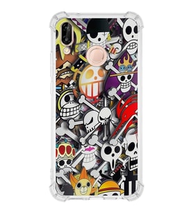 PrintiFy Huawei P20 Lite Uyumlu Köşe Korumalı Anime Tasarımlı Şeffaf Silikon Kılıf