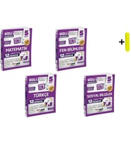 Gizli Yayınları 5. Sınıf Matematik Fen Türkçe Sosyal 12'li Deneme-Meb Gibi Sordu