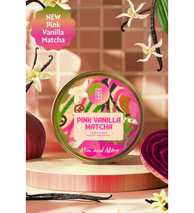 Pink Vanilla Matcha - Vanilya Aromalı Pembe Superfood Matcha Tozu, 25 gr