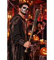 Halloween Yapay Plastik Dikenli Sopa 62 cm Cadılar Bayramı Parti Kostüm ve Gösteri Aksesuarı