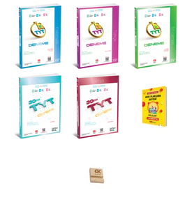 345 TYT 2026 Matematik Türkçe Fen Fizik ve Kimya Denemeleri 5li Set +Telefon Standı Planlama Defteri