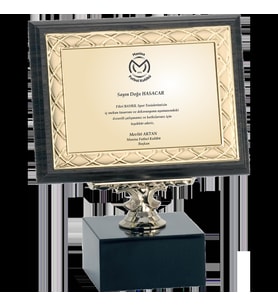 ODAK KUPA - Ahşap Plaketler - PL-060-M B - 15x20 cm