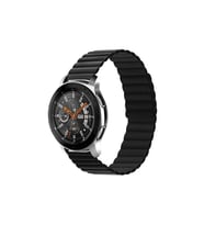 Samsung Galaxy Watch 46mm Uyumlu Kordon Suni Deri Yumuşak Soft Yüzey KRD-52 Kayış
