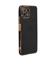 Xiaomi Mi 11 Lite Kılıf Volet Silikon - Siyah