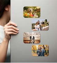 Kişiye Özel Ahşap Fotoğraflı UV Baskılı Magnet