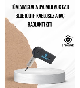 Araç İçi Bluetooth Aux Adaptörü Ve Telefon Görüşme Cihazı