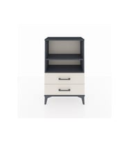 Arges Komodin 2 Raflı 2 Çekmeceli 60x30x96 Antrasit-Aytaşı