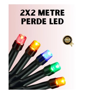Mey İthalat® 8 Modlu Zaman Ayarlı LED Perde Işık – Bahçe ve Balkon Dekorasyonu