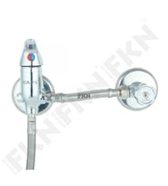 FKN Çapa Mini Mix Sıcak Su - Soğuk Su Taharet Bataryası Takımı (15 cm - 100 cm) (Krom)