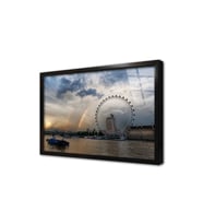 İngiltere London Eye Çerçeveli Cam Tablo