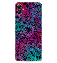 Samsung Galaxy A04E Kılıf Silikon Desen Özel Seri Colurful Mandala 1667