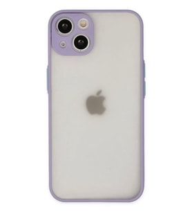 Newface Apple iPhone 14 Kılıf Montreal Silikon Kapak - Mor