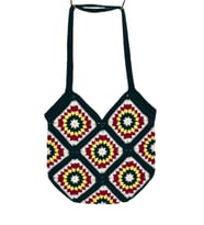 El Örgüsü Motif Desenli İçi Astarlı Omuz Çanta BGL-ST04724 (Yeşil)