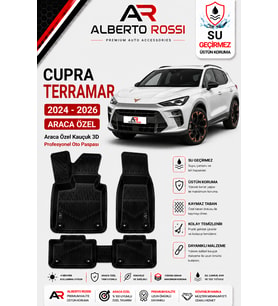 CUPRA TERRAMAR 2024 - 2026 Araca Özel Kauçuk 3D Profesyonel Oto Paspası