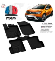 Dacia Duster 4X2 4D Araca Özel Havuzlu Kauçuk Paspas 2018 ve Üzeri