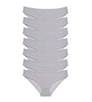 7 adet Süper Eko Set Likralı Kadın Slip Külot Gri