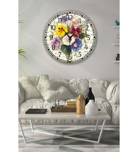 Retro Tasarımlı Duvar Saati 35x35 Cm