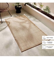 Ocean Home Textile Leke Tutmaz İç Dış Mekan Bej Renk Balıksırtı Halı Kilim 80 x 150 cm