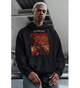 The Weeknd After Hours Rapper Baskılı Unisex Oversize Şarkıcı Hoodie