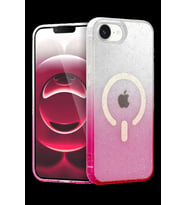 iPhone 16E Pummel Shiny Magsafe Kapak - Pembe