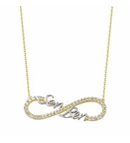 Sonsuzluk Altın Kolye 14K Gold Sen&Ben