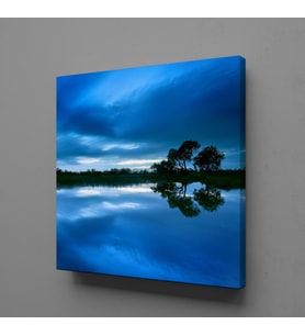 MAVİ DENİZ MANZARASI KANVAS TABLO 180x180cm