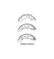 FORD FIESTA- 96/99; ARKA FREN PABUCU 1,25/1,3/1,4cc (90X30) (BRAMAX) 96FX-2200-AB 804-6360