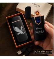 Kişiye Özel 4 Farklı Tasarım Seçeneğiyle Kartal Logolu Usb Şarjlı Çakmak - Hemen Kargo