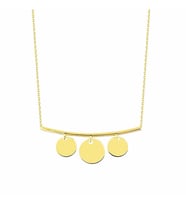 Pullu Altın Kolye 14K Gold
