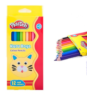 Play-Doh Kuru Boya Tam Boy 12 Renk PLAY-KU001 (Karışık)