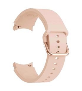 Microsonic Samsung Galaxy Watch 4 Classic 46mm Kordon Solid Silicone Band Pembe