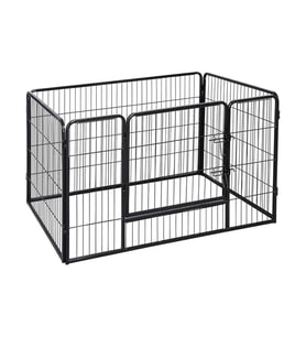 Feandrea Evcil Hayvanlar Için Muhafaza, Köpek Yavrusu Çıkışı, Taşınabilir, 122 x 80 x 70 Cm, Siyah PPK74H Outlet