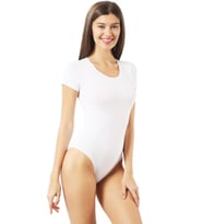 Özkan Bayan Kısa Kollu Bisiklet Yaka Çıtçıtlı Body 0601 (Siyah)
