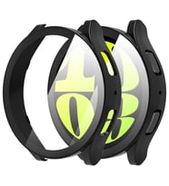 Microsonic Samsung Galaxy Watch 6 44mm Kılıf Matte Premium Slim WatchBand Siyah (Siyah)