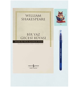 Bir Yaz Gecesi Rüyası - Hasan Ali Yücel Klasikleri - William Shakespeare - Büro Mavi Tükenmez Kalem (Renksiz)