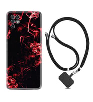 INFINIX Note 11 Pro Note 10 Hot 9 Play Kılıf Boyun Askılı Silikon Red Smoke 1745