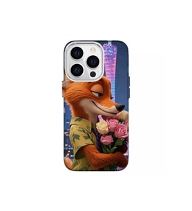 Iphone 13 Pro Max Uyumlu Aşık Tilki Tasarimli Lüks Silikon Kilif (Çok Renkli)
