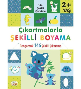Çıkartmalarla Şekilli Boyama - Rengarenk 146 Şekilli Çıkartma - Kolektif - 0-6 Yaş Yayınları