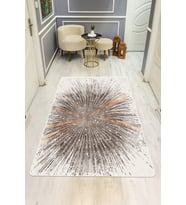 Modern Desenli Dijital Baskı Kaymaz Taban Halı H0216