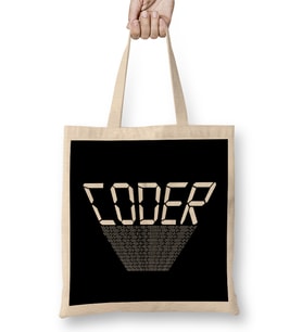 Coder Coding Pros & Coding Students Bez Çanta Uzun Saplı