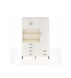 Arges Gardrop 9 Raflı 6 Çekmeceli 3 Kapaklı 132x30x195 Aytaşı-Aytaşı