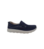 Paggi 1802 Erkek Lacivert Nubuk Deri Loafer Ayakkabı