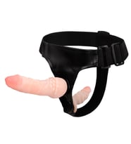 LilituShop Belden Bağlamalı Çift Taraflı İçi Dolu Strapon Penis