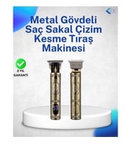 Mey İthalat® Dayanıklı Çelik Kafa ve Güçlü Motorlu Saç Sakal Makinesi