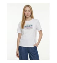 Loft Boxy Fıt Beyaz Kadın T-Shirt LF2042215