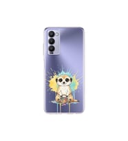 Tecno Camon 18 ile Uyumlu Splash Mirket Tasarımlı Şeffaf Silikon Kılıf