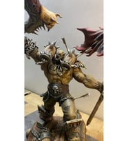 World Of Warcraft Hellscream Figür WOW Garrosh Hellscream Obje 25CM Büyük Boy