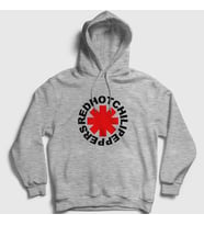 Presmono Unisex Gri Logo Red Hot Chili Peppers Kapüşonlu Sweatshirt 107510tt (Gri)